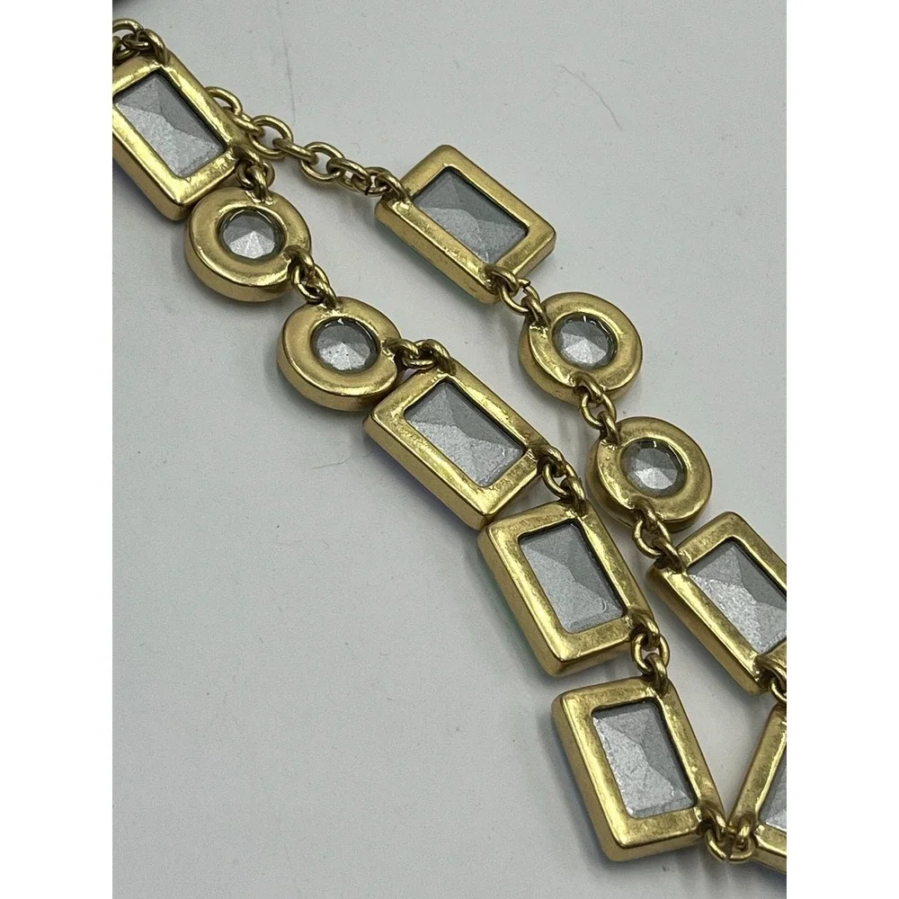 J. Crew Aurora Borealis Iridescent Rhinestone statement Necklace New‎